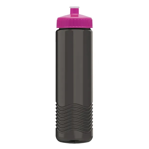 New Slim Cylinder Design 24 oz. Transparent Water Bottles with Push-Pull... from ASI 40480 Koozie Group