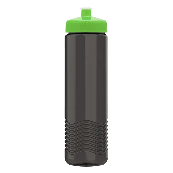 New Slim Cylinder Design 24 oz. Transparent Water Bottles with Push-Pull... from ASI 40480 Koozie Group