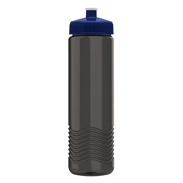 New Slim Cylinder Design 24 oz. Transparent Water Bottles with Push-Pull... from ASI 40480 Koozie Group