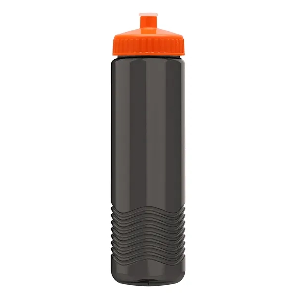 New Slim Cylinder Design 24 oz. Transparent Water Bottles with Push-Pull... from ASI 40480 Koozie Group
