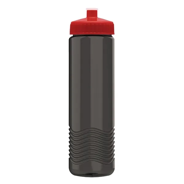 New Slim Cylinder Design 24 oz. Transparent Water Bottles with Push-Pull... from ASI 40480 Koozie Group