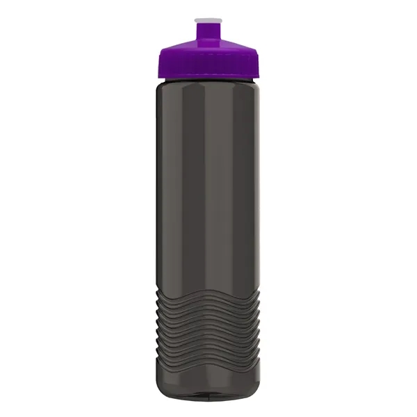 New Slim Cylinder Design 24 oz. Transparent Water Bottles with Push-Pull... from ASI 40480 Koozie Group