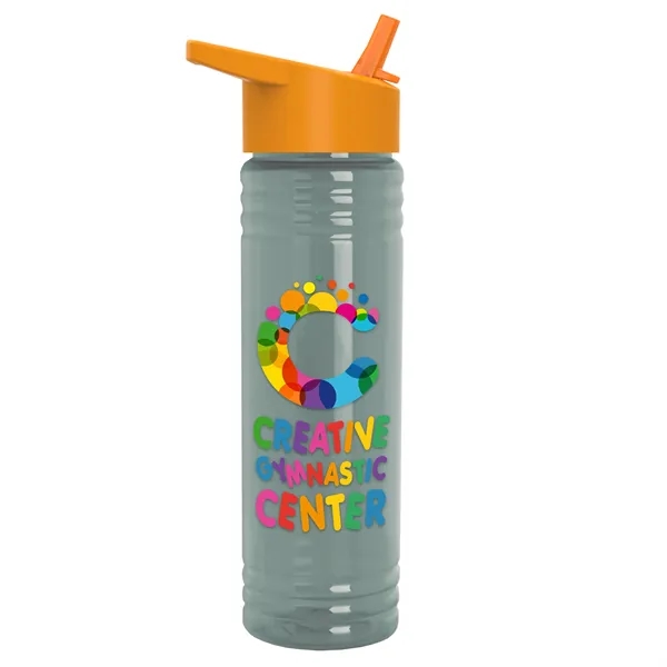 Slim Cylinder Design 24 oz. UpCycle Sport Bottles with Flip Straw... from ASI 40480 Koozie Group
