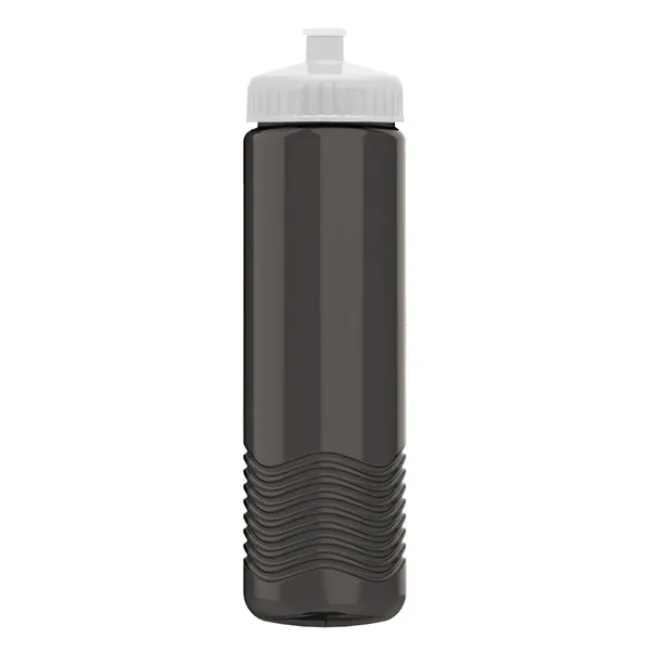 New Slim Cylinder Design 24 oz. Transparent Water Bottles with Push-Pull... from ASI 40480 Koozie Group