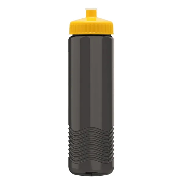 New Slim Cylinder Design 24 oz. Transparent Water Bottles with Push-Pull... from ASI 40480 Koozie Group