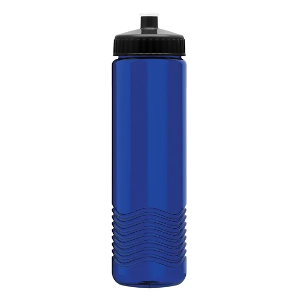 New Slim Cylinder Design 24 oz. Transparent Water Bottles with Push-Pull... from ASI 40480 Koozie Group