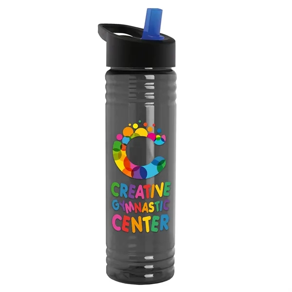 Slim Cylinder Design 24 oz. UpCycle Sport Bottles with Flip Straw... from ASI 40480 Koozie Group