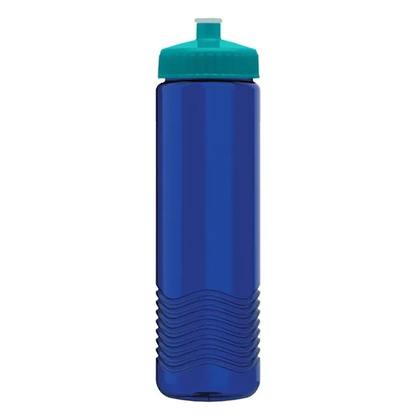 New Slim Cylinder Design 24 oz. Transparent Water Bottles with Push-Pull... from ASI 40480 Koozie Group