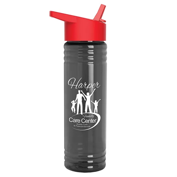 Slim Cylinder Design 24 oz. UpCycle Sport Bottles with Flip Straw... from ASI 40480 Koozie Group