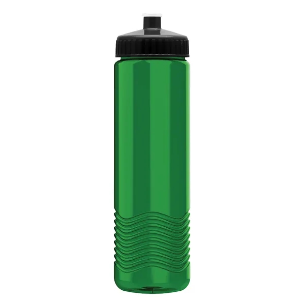 New Slim Cylinder Design 24 oz. Transparent Water Bottles with Push-Pull... from ASI 40480 Koozie Group