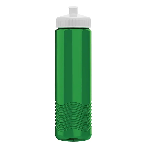 New Slim Cylinder Design 24 oz. Transparent Water Bottles with Push-Pull... from ASI 40480 Koozie Group