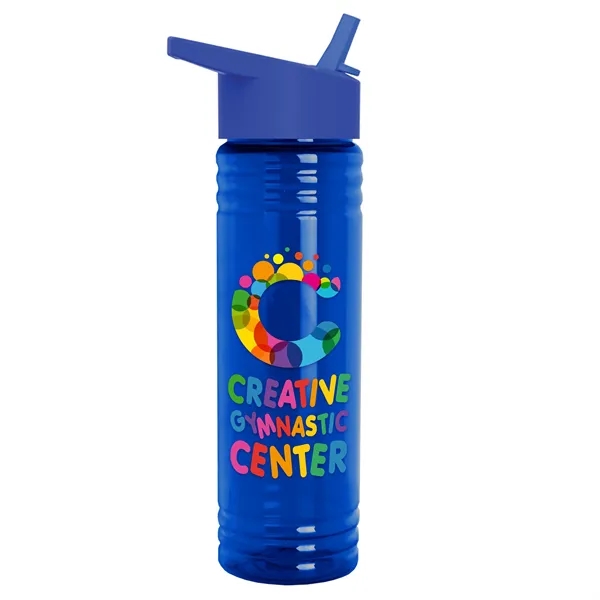 Slim Cylinder Design 24 oz. UpCycle Sport Bottles with Flip Straw... from ASI 40480 Koozie Group