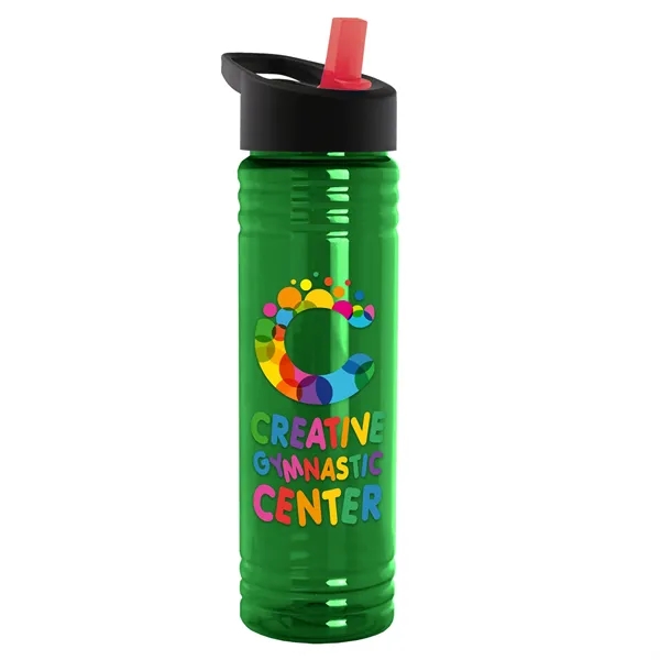 Slim Cylinder Design 24 oz. UpCycle Sport Bottles with Flip Straw... from ASI 40480 Koozie Group