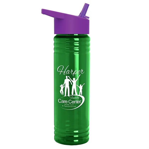 Slim Cylinder Design 24 oz. UpCycle Sport Bottles with Flip Straw... from ASI 40480 Koozie Group