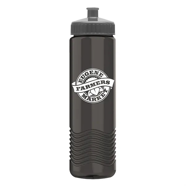 New Slim Cylinder Design 24 oz. Transparent Water Bottles with Push-Pull... from ASI 40480 Koozie Group