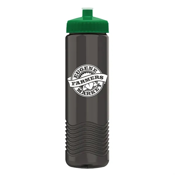 New Slim Cylinder Design 24 oz. Transparent Water Bottles with Push-Pull... from ASI 40480 Koozie Group