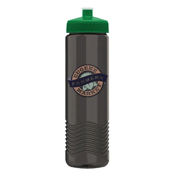 New Slim Cylinder Design 24 oz. Transparent Water Bottles with Push-Pull... from ASI 40480 Koozie Group