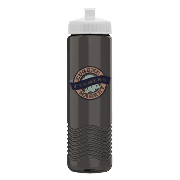 New Slim Cylinder Design 24 oz. Transparent Water Bottles with Push-Pull... from ASI 40480 Koozie Group