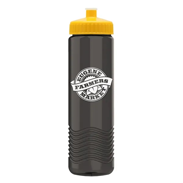 New Slim Cylinder Design 24 oz. Transparent Water Bottles with Push-Pull... from ASI 40480 Koozie Group
