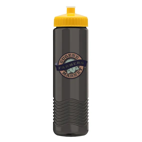 New Slim Cylinder Design 24 oz. Transparent Water Bottles with Push-Pull... from ASI 40480 Koozie Group