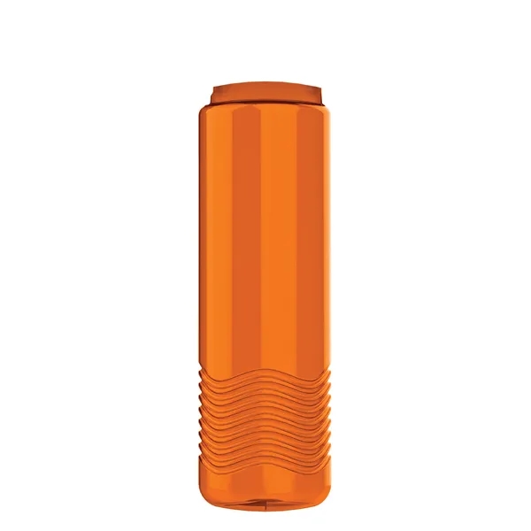 New Slim Cylinder Design 24 oz. Transparent Water Bottles with Push-Pull... from ASI 40480 Koozie Group