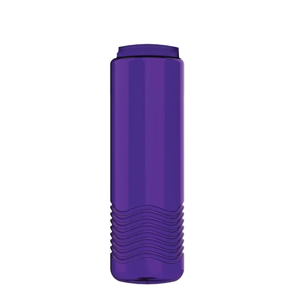 New Slim Cylinder Design 24 oz. Transparent Water Bottles with Push-Pull... from ASI 40480 Koozie Group