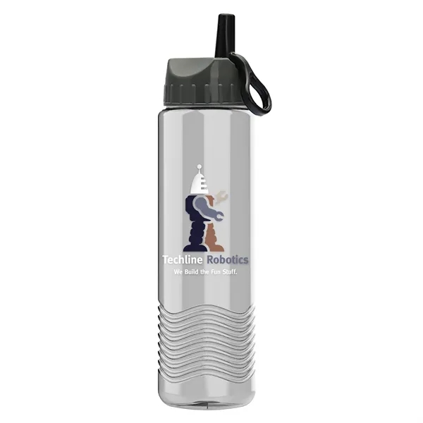 Wave - 24 oz Bottle -Ring Straw Lid... from ASI 40480 Koozie Group