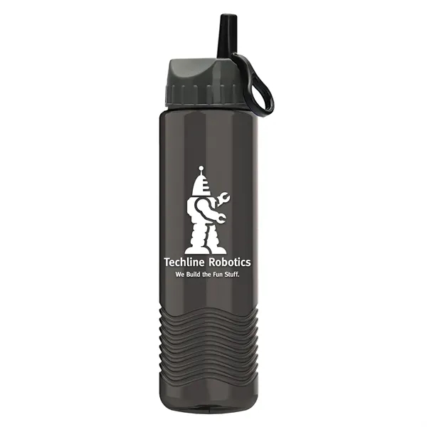 Wave - 24 oz Bottle -Ring Straw Lid... from ASI 40480 Koozie Group