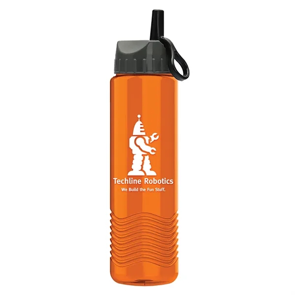 Wave - 24 oz Bottle -Ring Straw Lid... from ASI 40480 Koozie Group