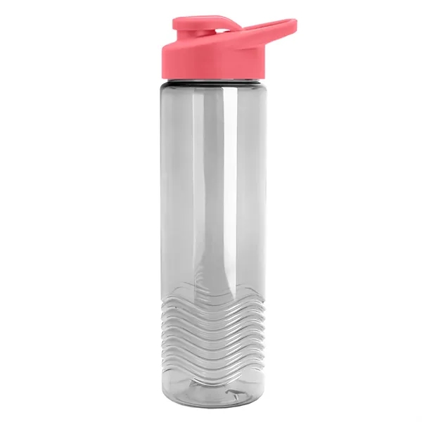 New Slim Cylinder Design 24 oz. Transparent Sport Bottle with Drink-Thru... from ASI 40480 Koozie Group
