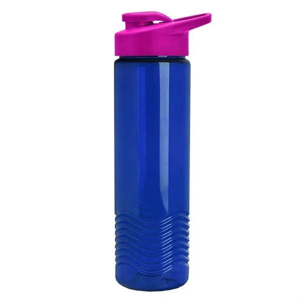 New Slim Cylinder Design 24 oz. Transparent Sport Bottle with Drink-Thru... from ASI 40480 Koozie Group