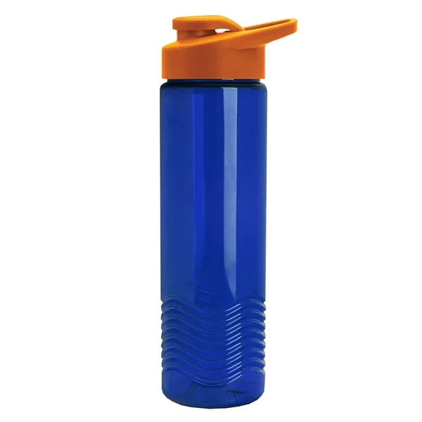 New Slim Cylinder Design 24 oz. Transparent Sport Bottle with Drink-Thru... from ASI 40480 Koozie Group