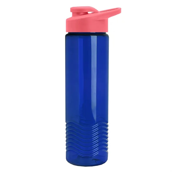 New Slim Cylinder Design 24 oz. Transparent Sport Bottle with Drink-Thru... from ASI 40480 Koozie Group