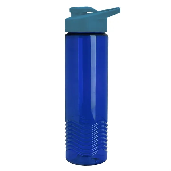 New Slim Cylinder Design 24 oz. Transparent Sport Bottle with Drink-Thru... from ASI 40480 Koozie Group