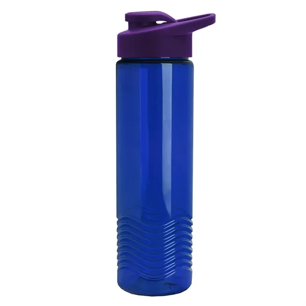 New Slim Cylinder Design 24 oz. Transparent Sport Bottle with Drink-Thru... from ASI 40480 Koozie Group