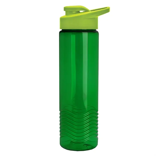 New Slim Cylinder Design 24 oz. Transparent Sport Bottle with Drink-Thru... from ASI 40480 Koozie Group