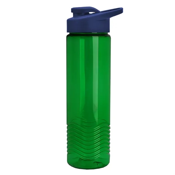 New Slim Cylinder Design 24 oz. Transparent Sport Bottle with Drink-Thru... from ASI 40480 Koozie Group