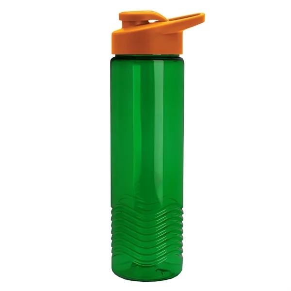 New Slim Cylinder Design 24 oz. Transparent Sport Bottle with Drink-Thru... from ASI 40480 Koozie Group