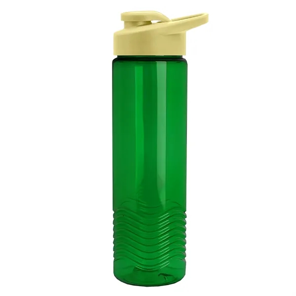 New Slim Cylinder Design 24 oz. Transparent Sport Bottle with Drink-Thru... from ASI 40480 Koozie Group