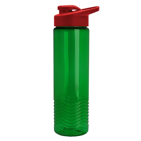New Slim Cylinder Design 24 oz. Transparent Sport Bottle with Drink-Thru... from ASI 40480 Koozie Group