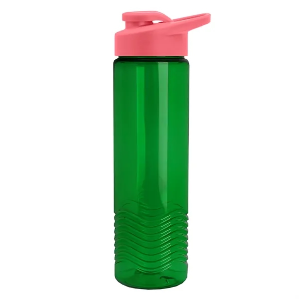 New Slim Cylinder Design 24 oz. Transparent Sport Bottle with Drink-Thru... from ASI 40480 Koozie Group