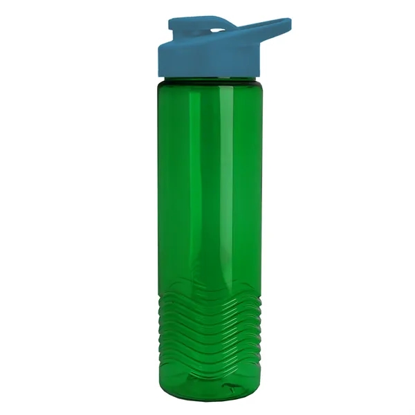 New Slim Cylinder Design 24 oz. Transparent Sport Bottle with Drink-Thru... from ASI 40480 Koozie Group
