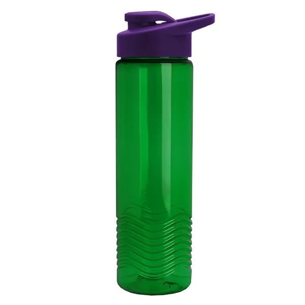 New Slim Cylinder Design 24 oz. Transparent Sport Bottle with Drink-Thru... from ASI 40480 Koozie Group