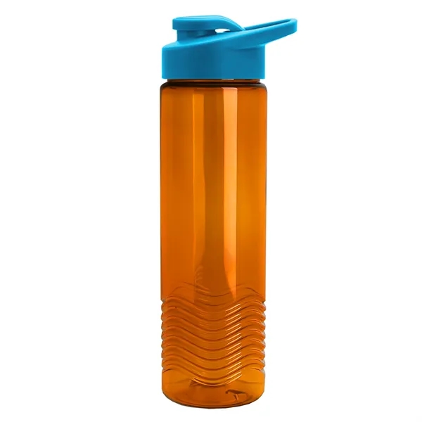 New Slim Cylinder Design 24 oz. Transparent Sport Bottle with Drink-Thru... from ASI 40480 Koozie Group