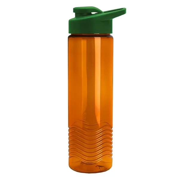 New Slim Cylinder Design 24 oz. Transparent Sport Bottle with Drink-Thru... from ASI 40480 Koozie Group