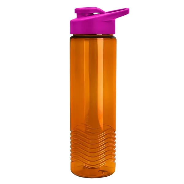New Slim Cylinder Design 24 oz. Transparent Sport Bottle with Drink-Thru... from ASI 40480 Koozie Group