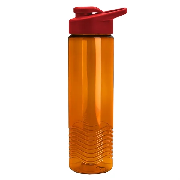 New Slim Cylinder Design 24 oz. Transparent Sport Bottle with Drink-Thru... from ASI 40480 Koozie Group