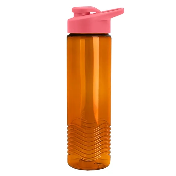 New Slim Cylinder Design 24 oz. Transparent Sport Bottle with Drink-Thru... from ASI 40480 Koozie Group