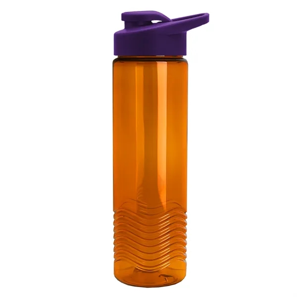 New Slim Cylinder Design 24 oz. Transparent Sport Bottle with Drink-Thru... from ASI 40480 Koozie Group