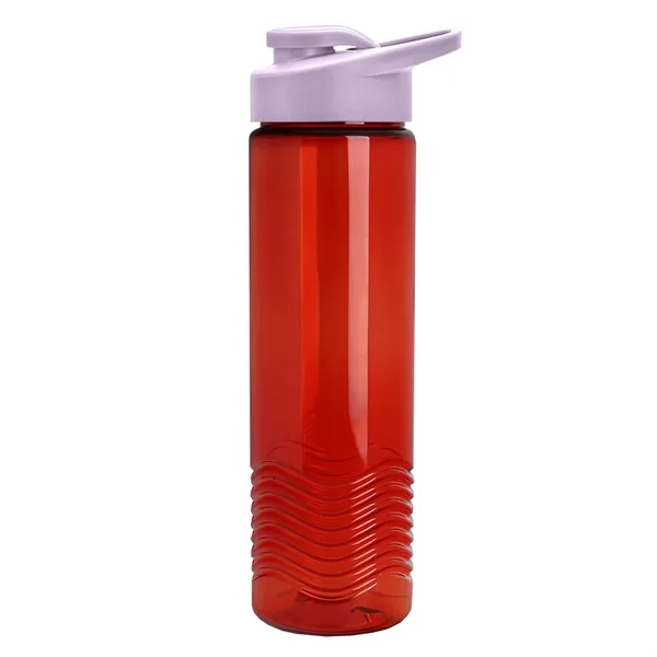 New Slim Cylinder Design 24 oz. Transparent Sport Bottle with Drink-Thru... from ASI 40480 Koozie Group